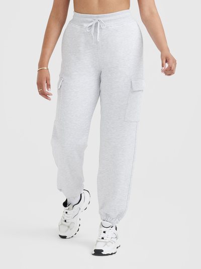 Oneractive All Day Lightweight Cargo Joggers | Light Grey Marl