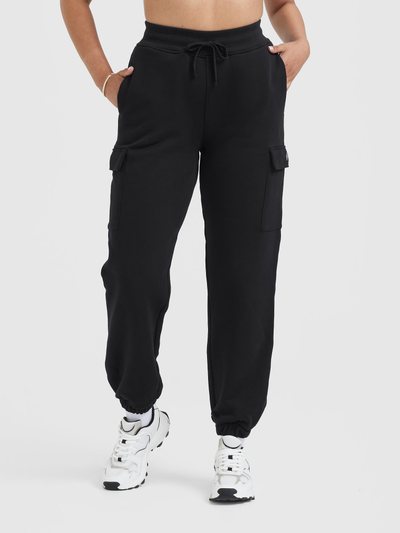Oneractive All Day Lightweight Cargo Joggers | Black