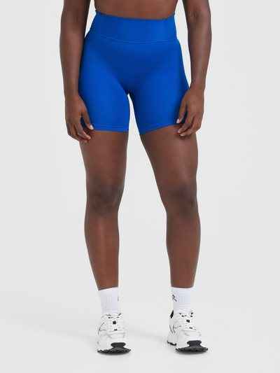Oneractive Timeless High Waisted Shorts 6" | Cobalt