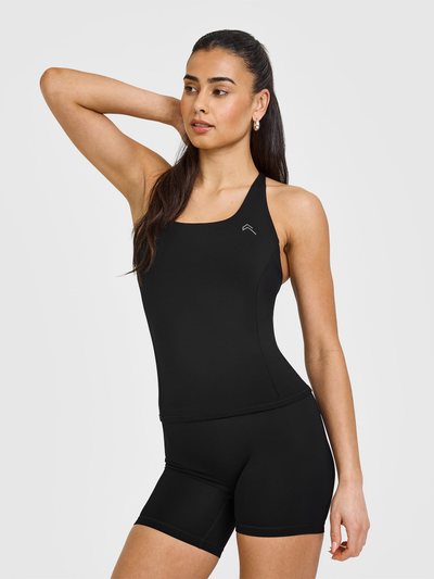 Oneractive Timeless Square Neck Vest | Black