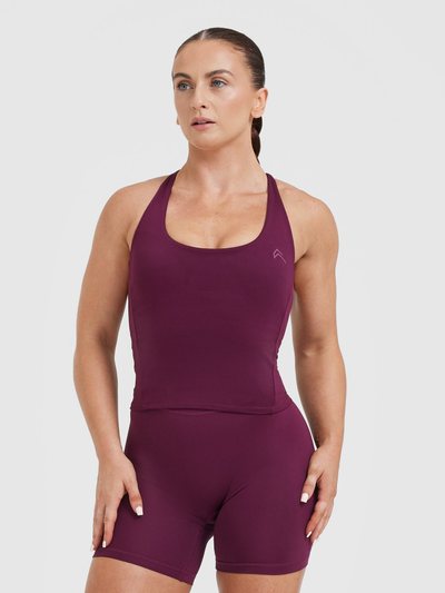 Oneractive Timeless Square Neck Mid Vest | Ripe Fig