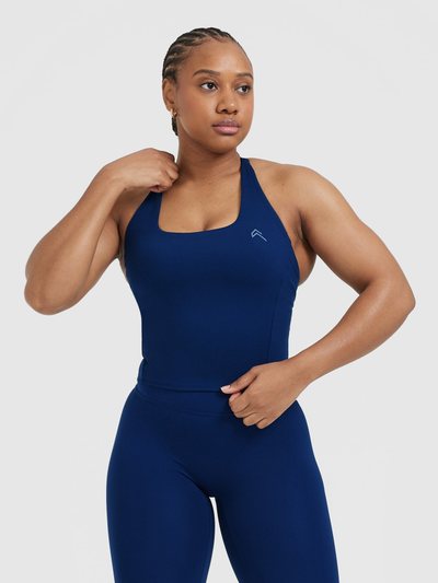 Oneractive Timeless Square Neck Mid Vest | Midnight