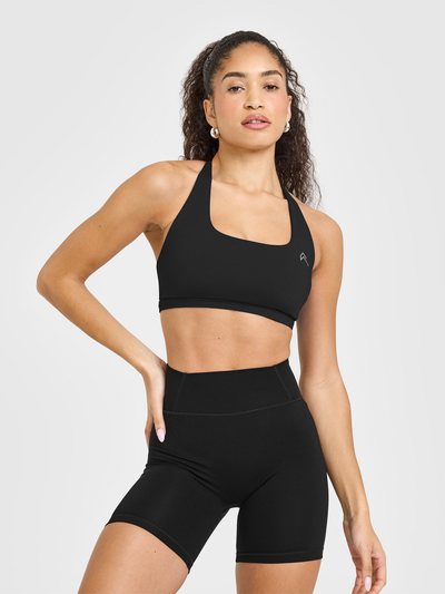 Oneractive Timeless Square Neck Sports Bra | Black