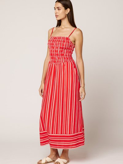 Cleobella Lacey Ankle Dress | Poppy Red/Ivory