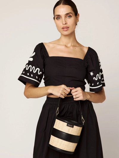 Cleobella Minka Top | Black/Ivory
