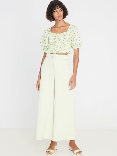 Faithfullthebrand Isadora Top Luda Floral Lime - Final Sale