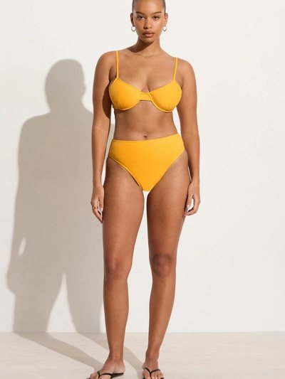 Faithfullthebrand Maxime Bikini Top Citrus Towelling - Final Sale