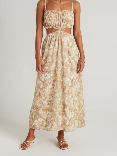 Faithfullthebrand Celina Midi Dress Roos Tie Dye Stone - Final Sale