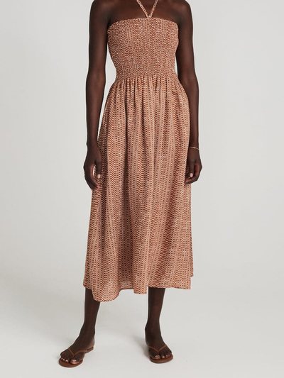 Faithfullthebrand Alyvia Maxi Dress Vadella Print Cocoa - Final Sale