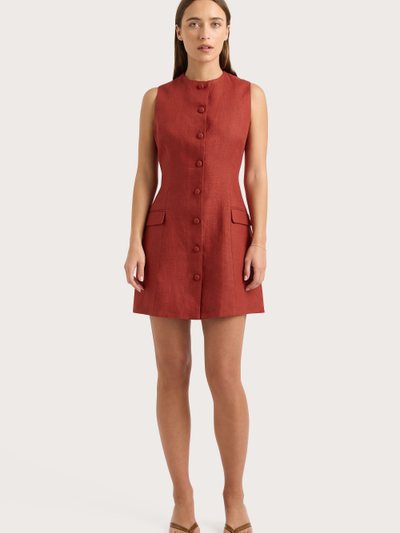 Faithfullthebrand Jane Mini Dress Garnet - Final Sale