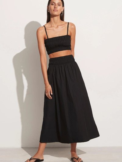 Faithfullthebrand Liya Top Plain Black - Final Sale