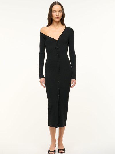 Staud CRAFTSMAN SWEATER DRESS | BLACK