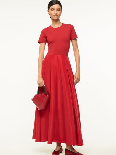 Staud HOPPER DRESS | ROUGE