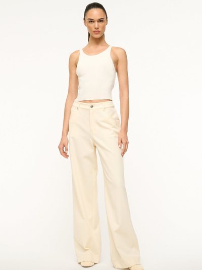 Staud GRAYSON PANT | ECRU