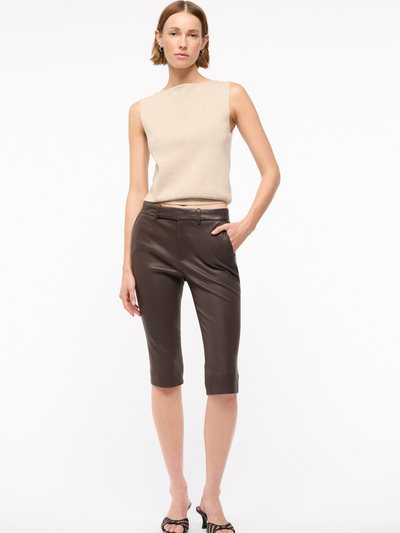 Staud HANOVER LEATHER CAPRI | TIRAMISU