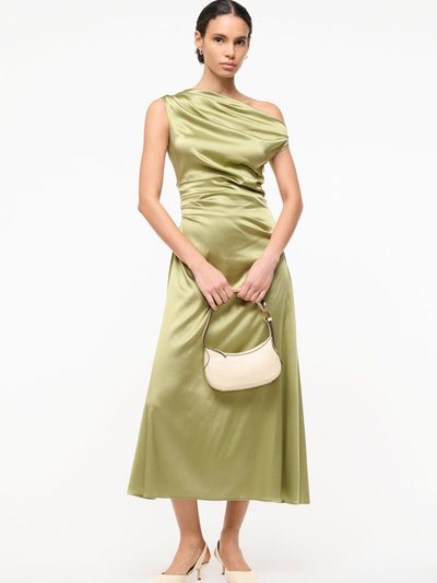 Staud PHARE SILK DRESS | MOSS