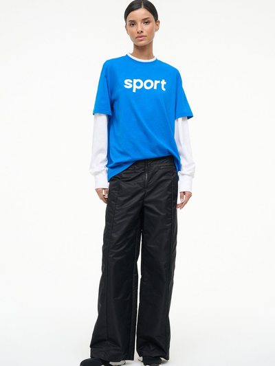 Staud JUNIOR LONG SLEEVE TEE | VARSITY BLUE WHITE