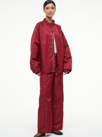 Staud CAL JACKET | DEEP RED