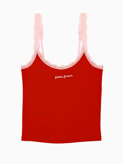 Loveshackfancy PINK x LoveShackFancy Cotton Cami