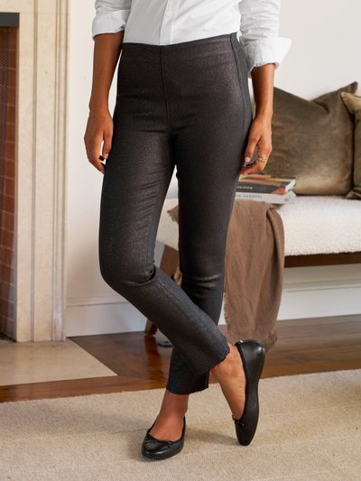 Frankandeileen DERRY ILLUSION Black with Gold Glitter Wax, Italian Waxed Denim