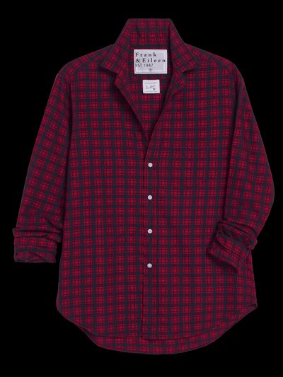 Frankandeileen EILEEN Red and Navy Plaid, Italian Flannel