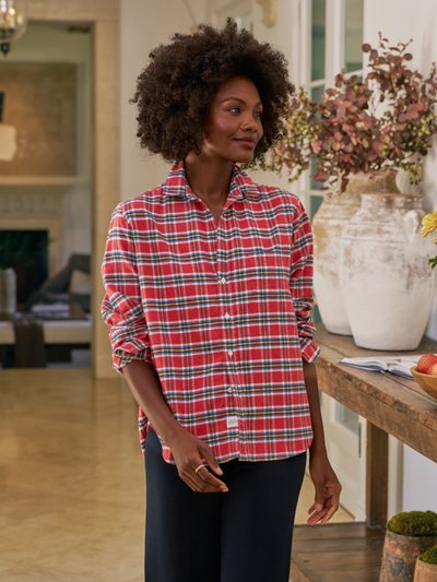 Frankandeileen EILEEN Red and Yellow with Blue Plaid, Italian Flannel