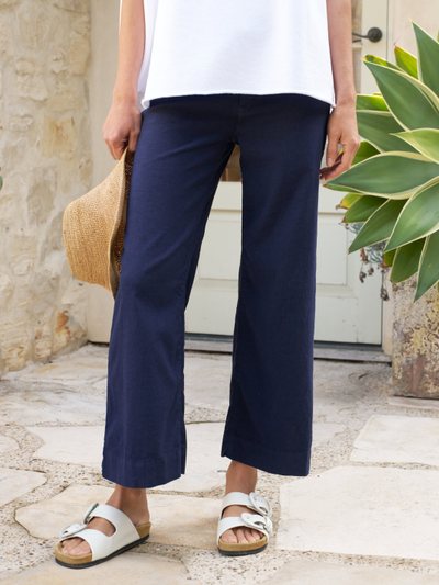 Frankandeileen WEXFORD Navy, Italian Performance Linen