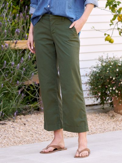 Frankandeileen WESTPORT Hunter Green, Italian Performance Twill