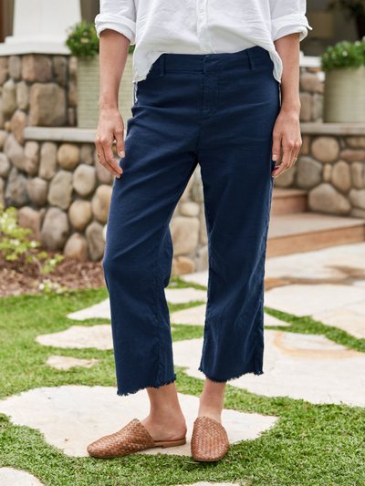 Frankandeileen KINSALE Navy, Italian Performance Linen
