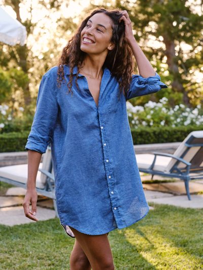 Frankandeileen MARY Famous Blue, Classic Linen