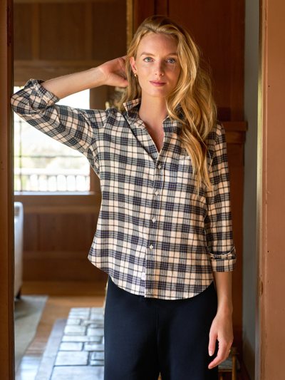 Frankandeileen BARRY Heather Navy Plaid, Italian Flannel