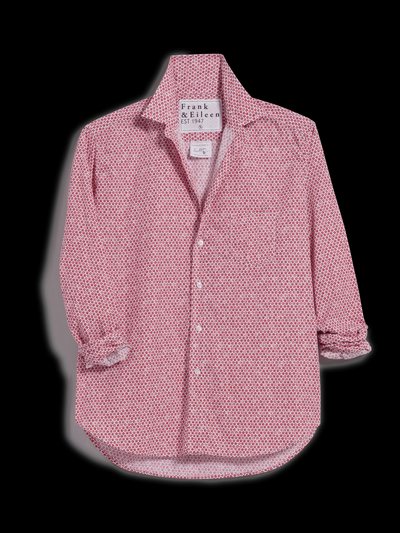 Frankandeileen EILEEN Small Red Flowers, Italian Cotton