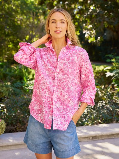 Frankandeileen EILEEN Pink Floral, Italian Classic Linen