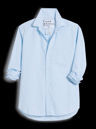 Frankandeileen EILEEN Light Blue Stripe with Glitter, Italian Cotton