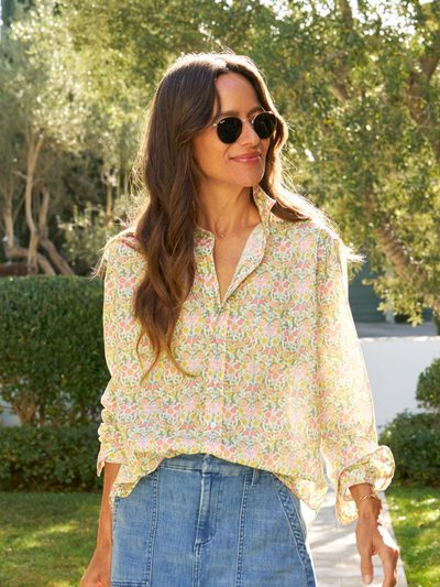 Frankandeileen EILEEN Yellow and Pink Floral, Made with Liberty Fabric