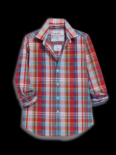 Frankandeileen BARRY Primary Color Plaid, Italian Classic Poplin