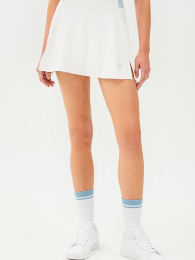 Splits59 Venus High Waist Rigor Skort - White/Teal