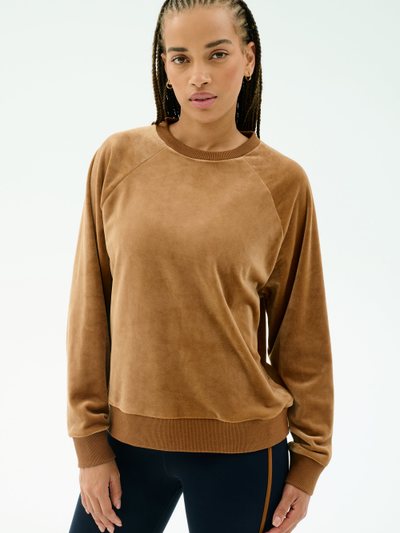 Splits59 Joy Velour Crewneck - Honey