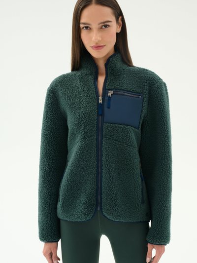 Splits59 Harris Sherpa Jacket - Military/Indigo