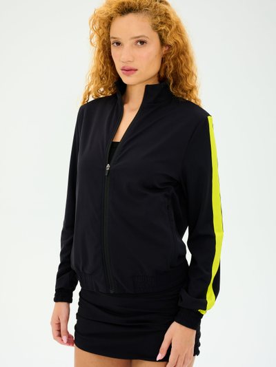 Splits59 Max Rigor Track Jacket - Black/Chartreuse
