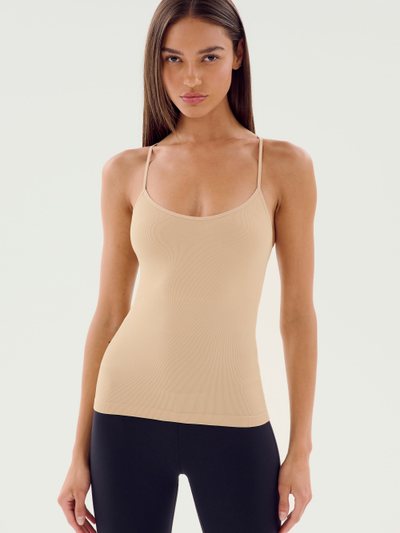 Splits59 Loren Seamless Waist Length Tank - Nude
