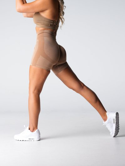 Nvgtn Beige Performance Seamless Shorts