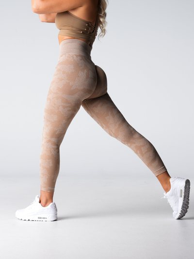 Nvgtn Beige Camo Seamless Leggings