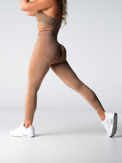 Nvgtn Beige Performance Seamless Leggings