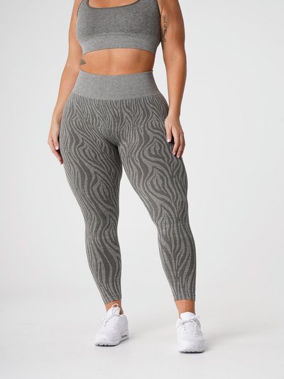 Nvgtn Khaki Green Zebra Seamless Leggings