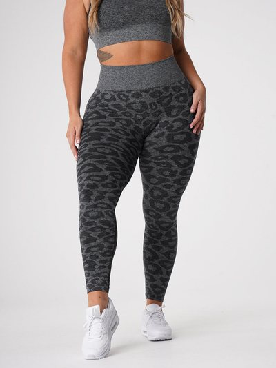 Nvgtn Black Speckled Leopard Seamless Leggings