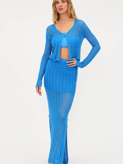Beachriot Ivana Pencil Skirt Harbor Blue