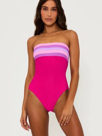 Beachriot Jessa One Piece Raspberry Colorblock