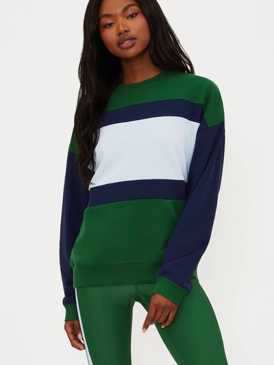 Beachriot Devyn Oversized Sweatshirt Ivy Colorblock