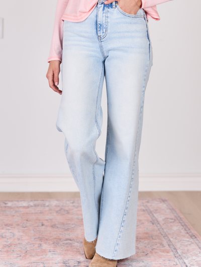 Pinklily Jayda Bleached Wash Boyfriend Jeans SALE